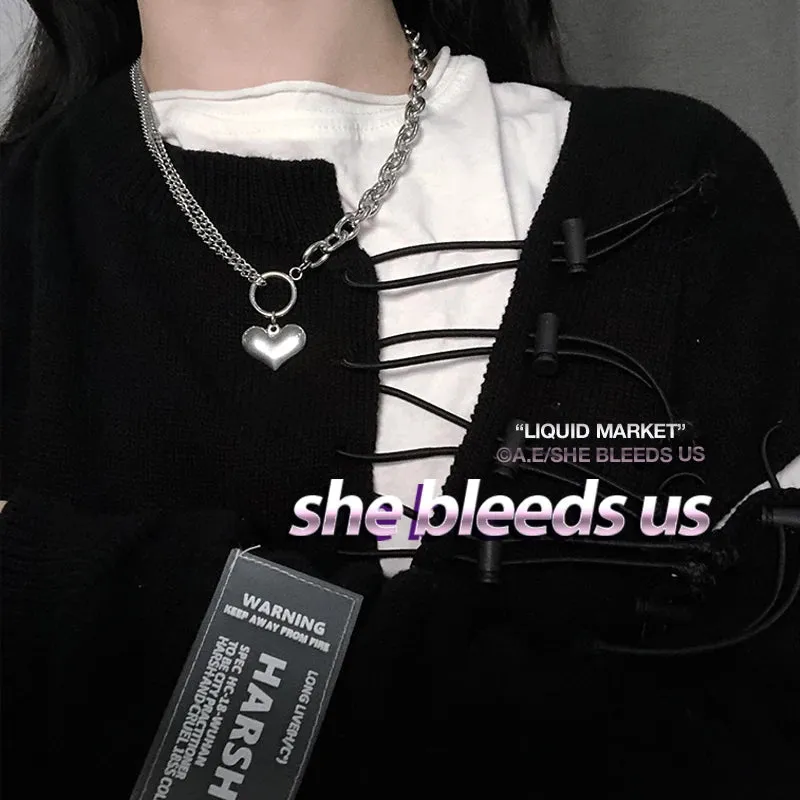 2022 Fashion Unisex Multilayer Hip Hop Long Chain Necklace For Women Men Jewelry Gifts Key Cross Pendant Necklace Accessories