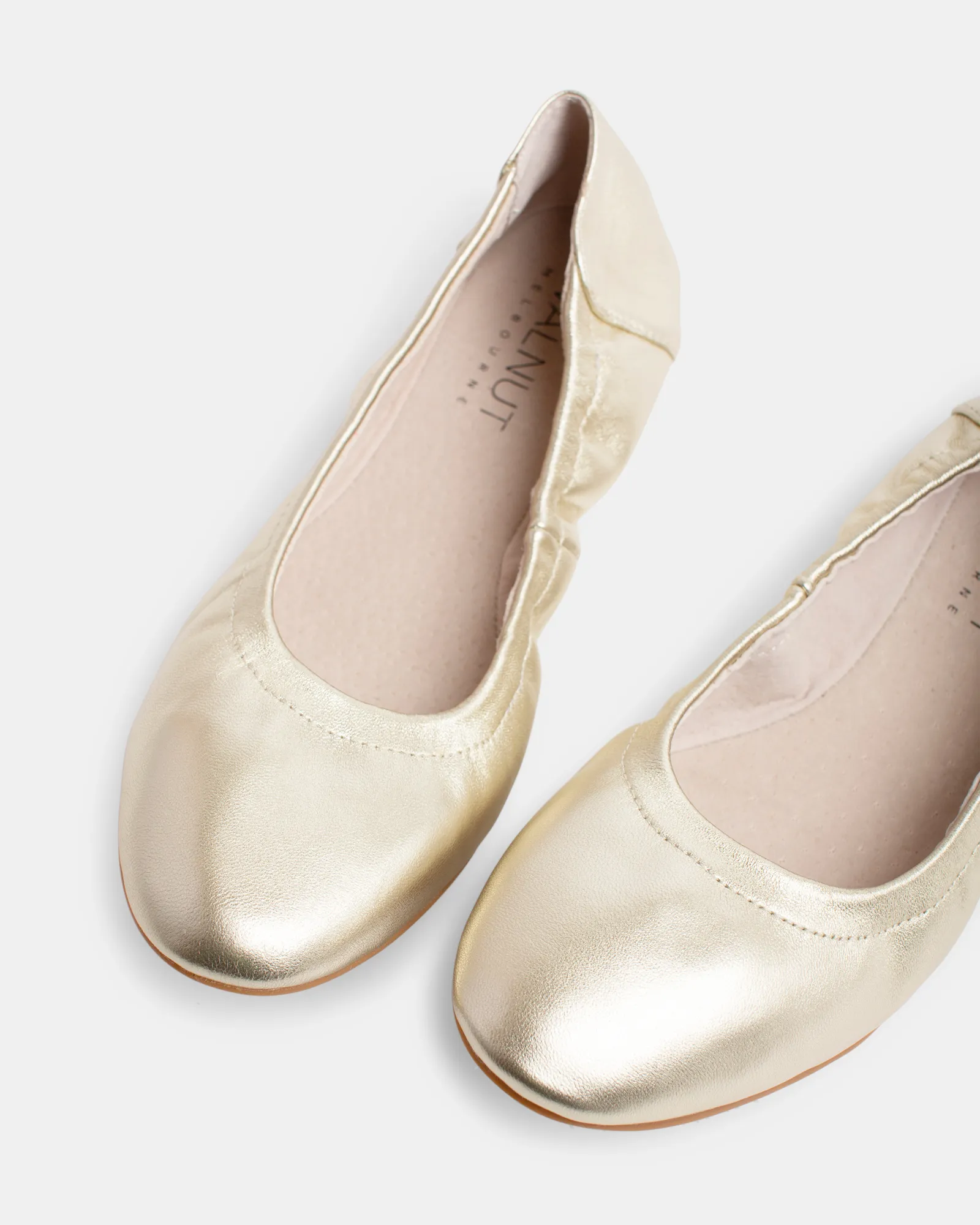 Abbi Leather Ballet - Gold