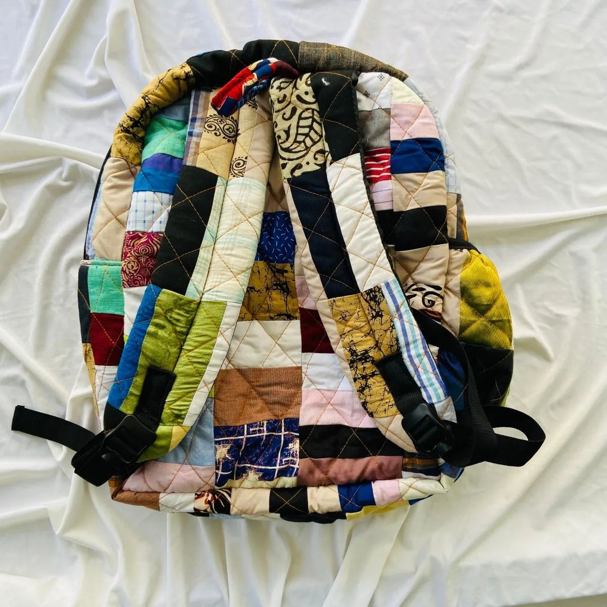 Adult Backpack/ Day Bag From Fabric Blocks