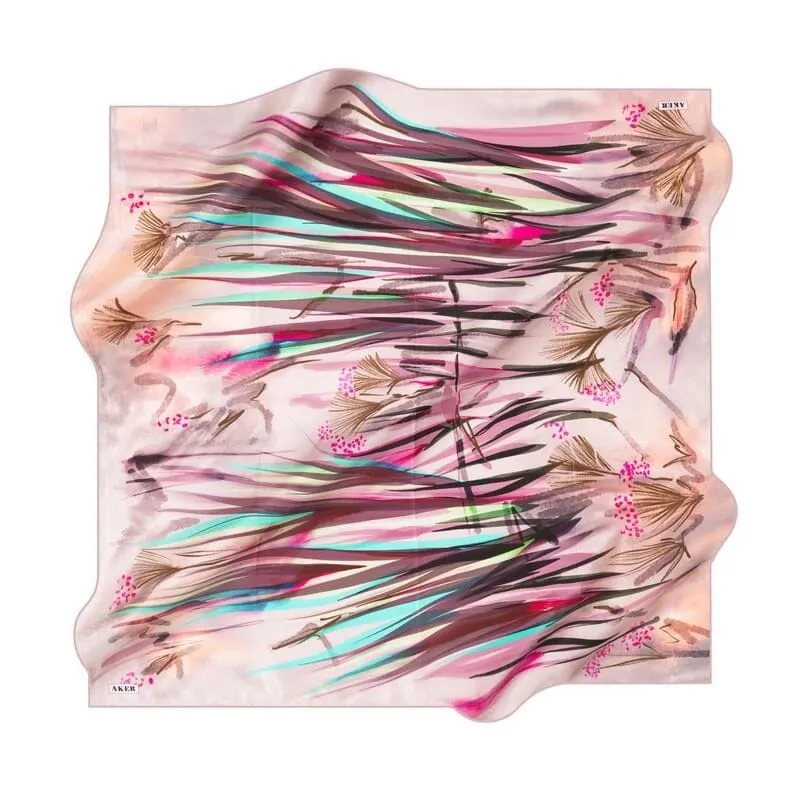 Aker Serene Blossom Silk Scarf No. 91