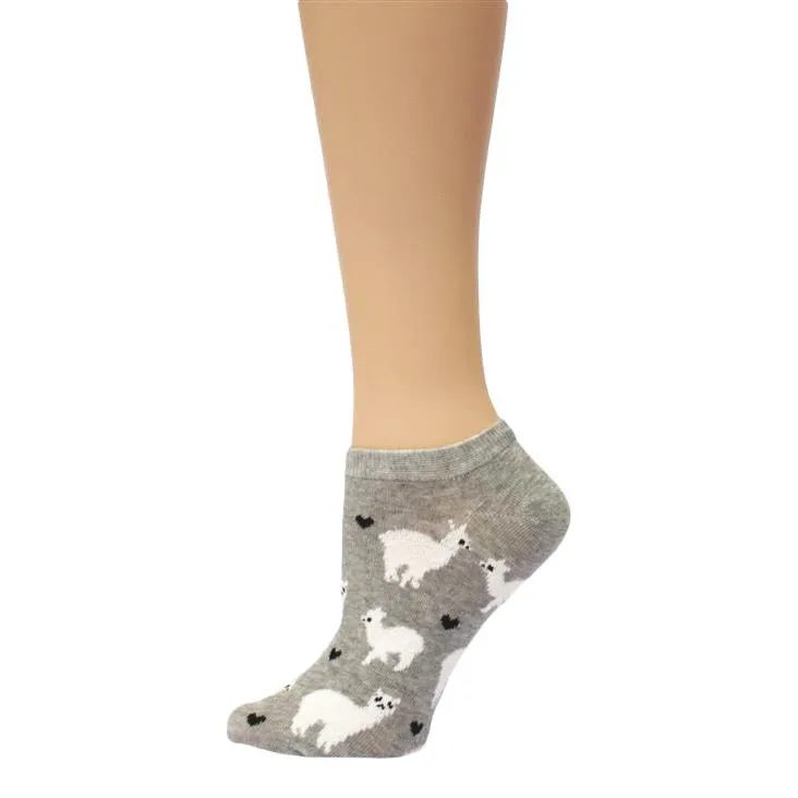 Alpaca Love Ankle Height Cotton Socks