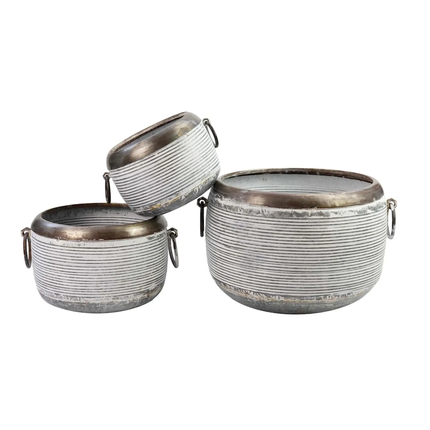 Ascalon Small Round Planter with Handles