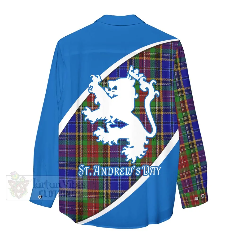 Beattie (Beatty) Family Crest Tartan Women's Casual Shirt Celebrate Saint Andrew's Day in Style