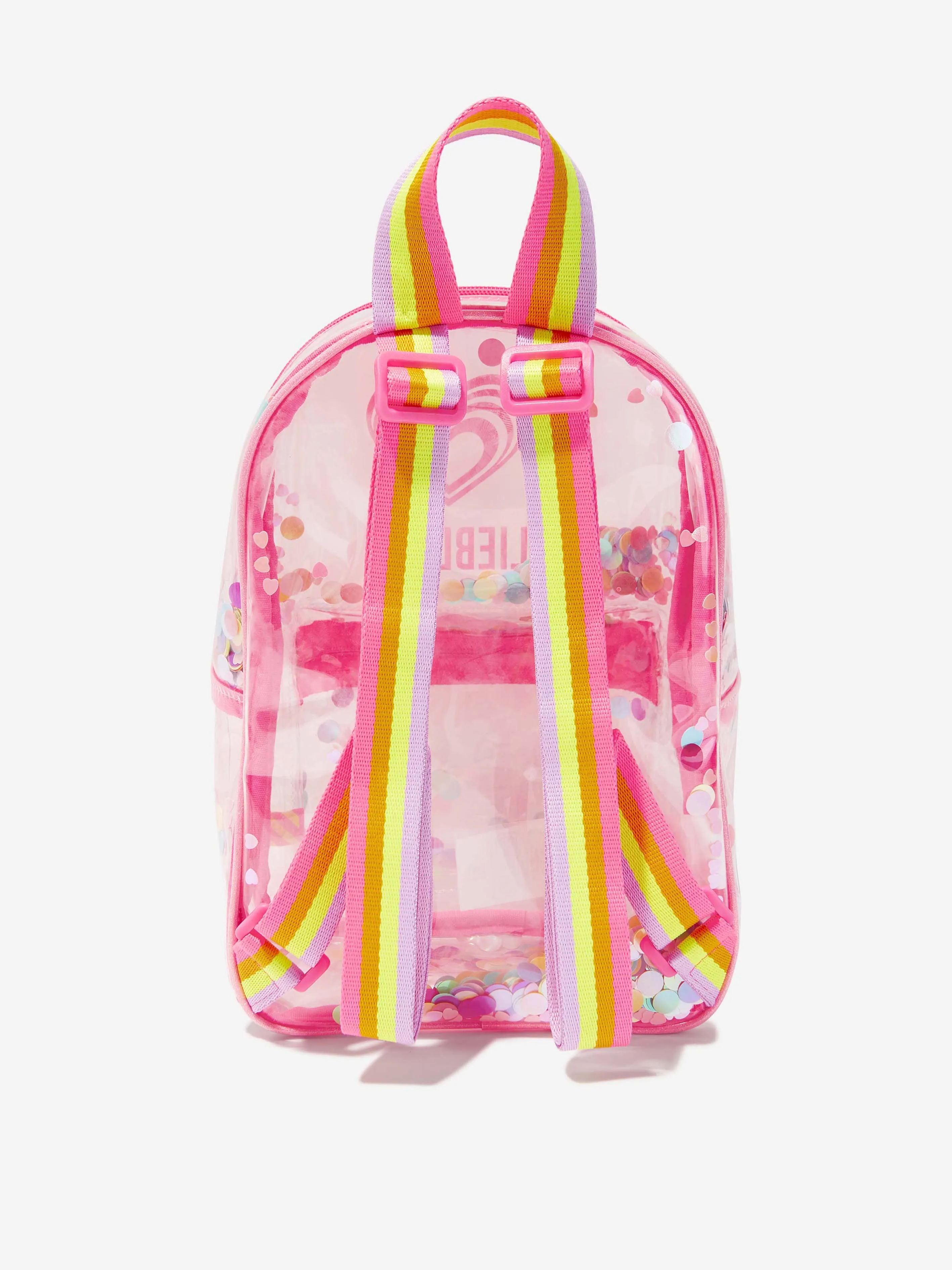 Billieblush Girls PVC Confetti and Glitter Backpack in Pink (27cm)