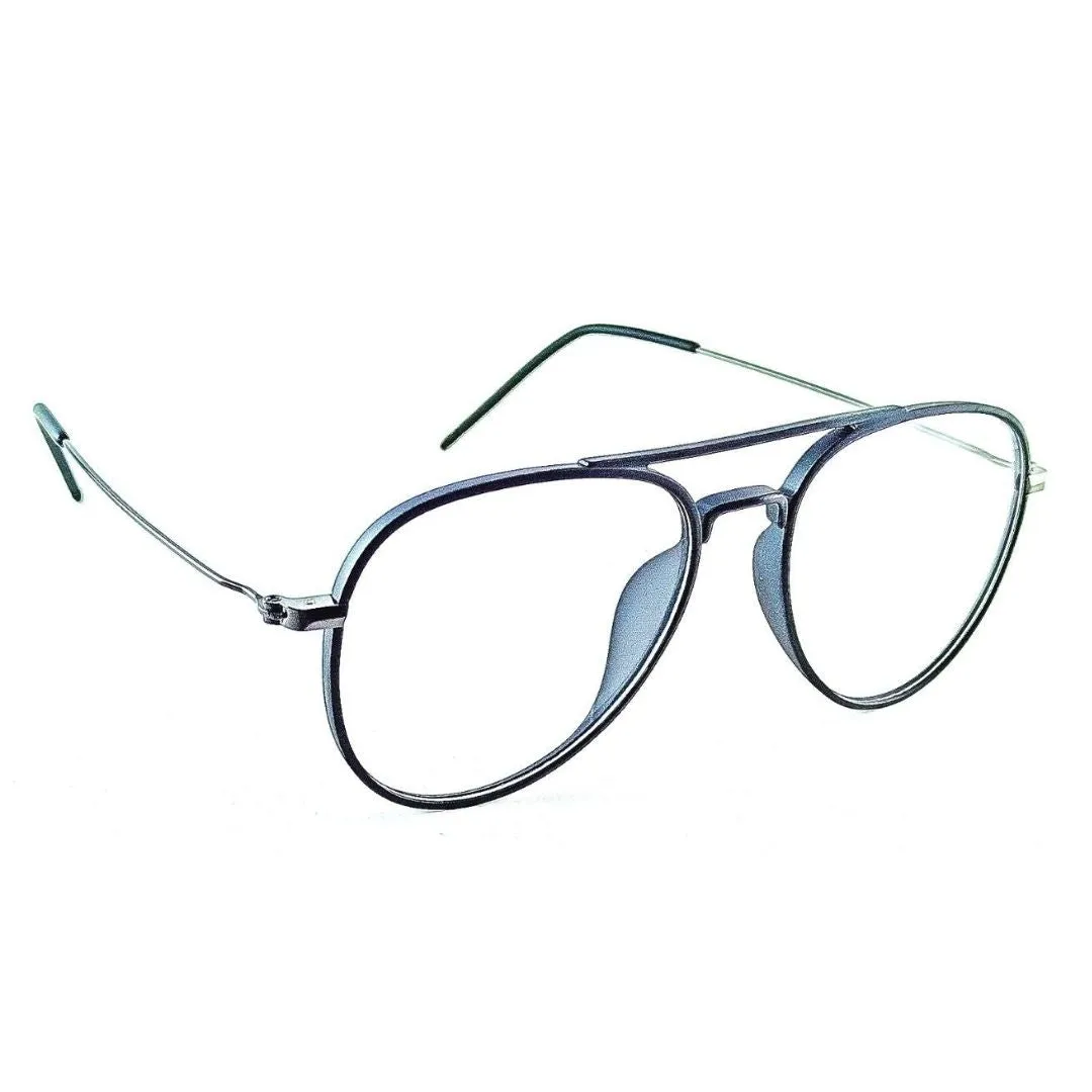 Black Aviator Jubleelens® Frames Blue Blocker Zero Power Spectacles with for Eye Protection