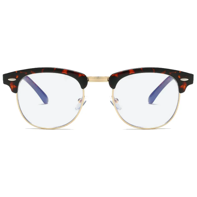 Blue Light Blocking Glasses for Computer Clubmaster Frame - Tiger