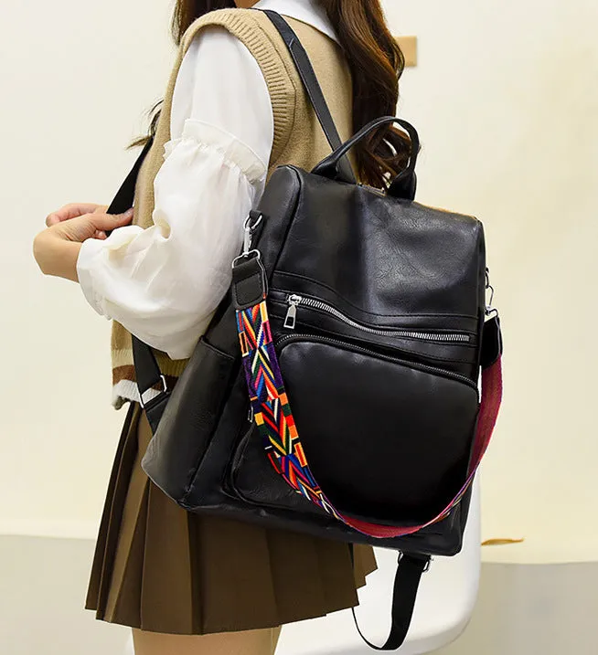 BP761 - Soft Leather Textured Backpack