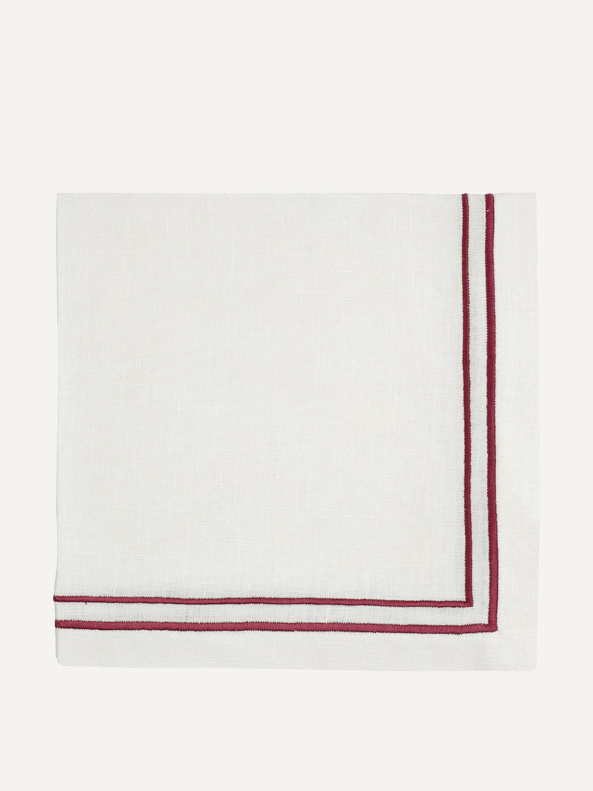 Burgundy Sophie classic two cord napkin