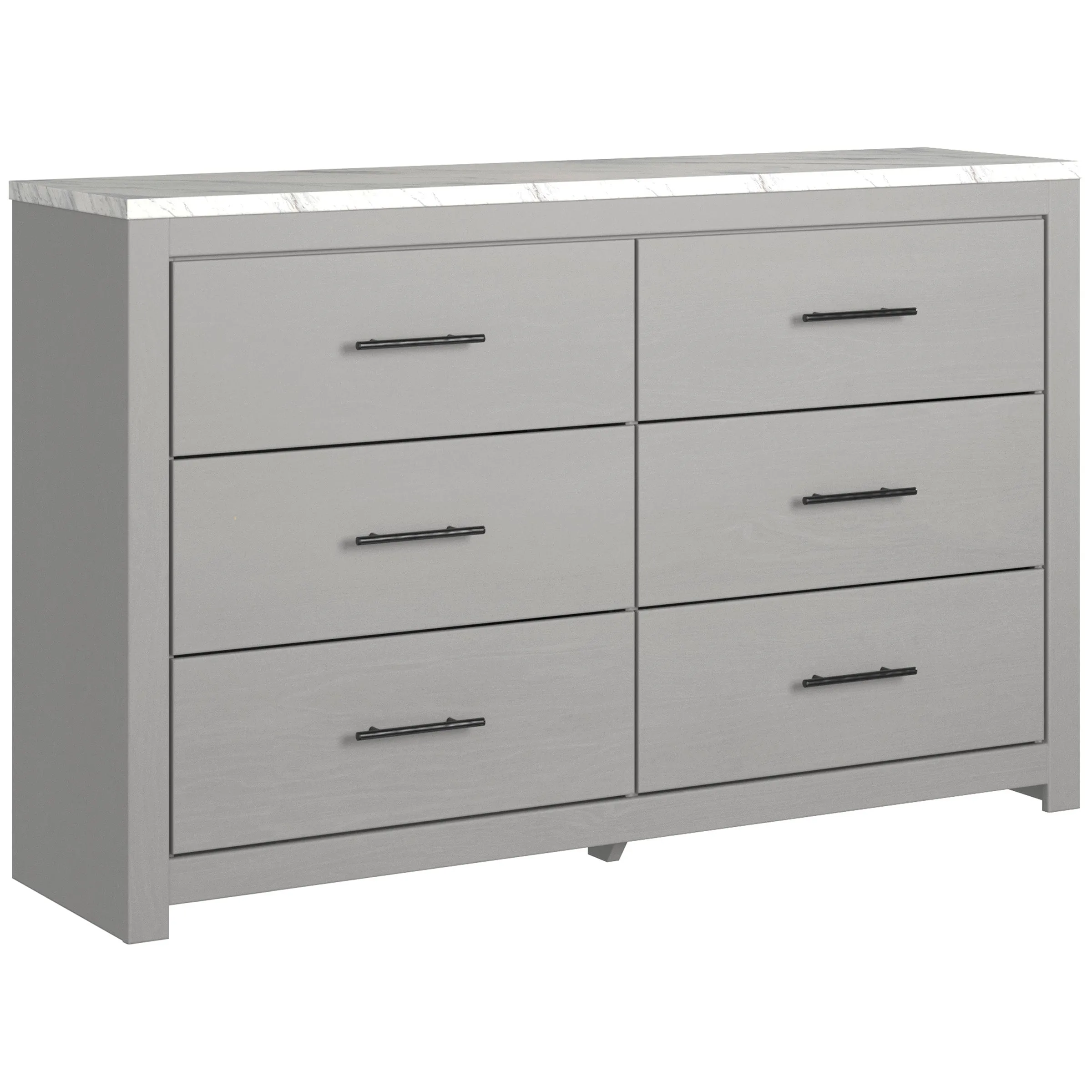 Cottonburg Light Gray/White Lighted Panel Bedroom Set