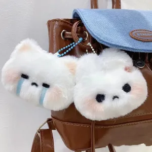 Cry Kitty Plush Rabbit Doll Toy Keychain