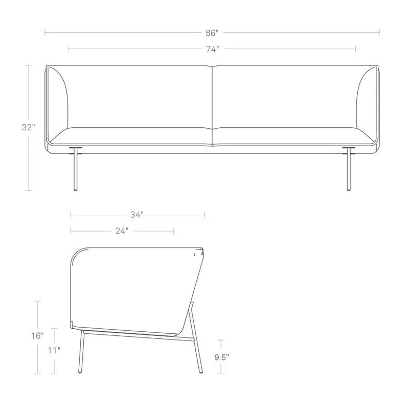 Dandy Leather Sofa