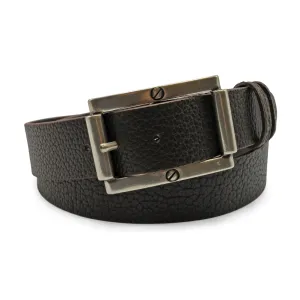 Dark Brown Mottled Vintage Feel Screw Belt