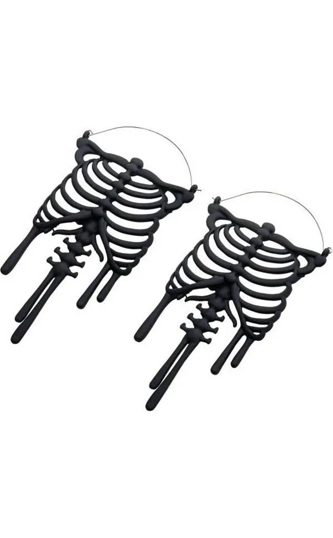 Drip Up Her Bones Plug Hoops | Earrings