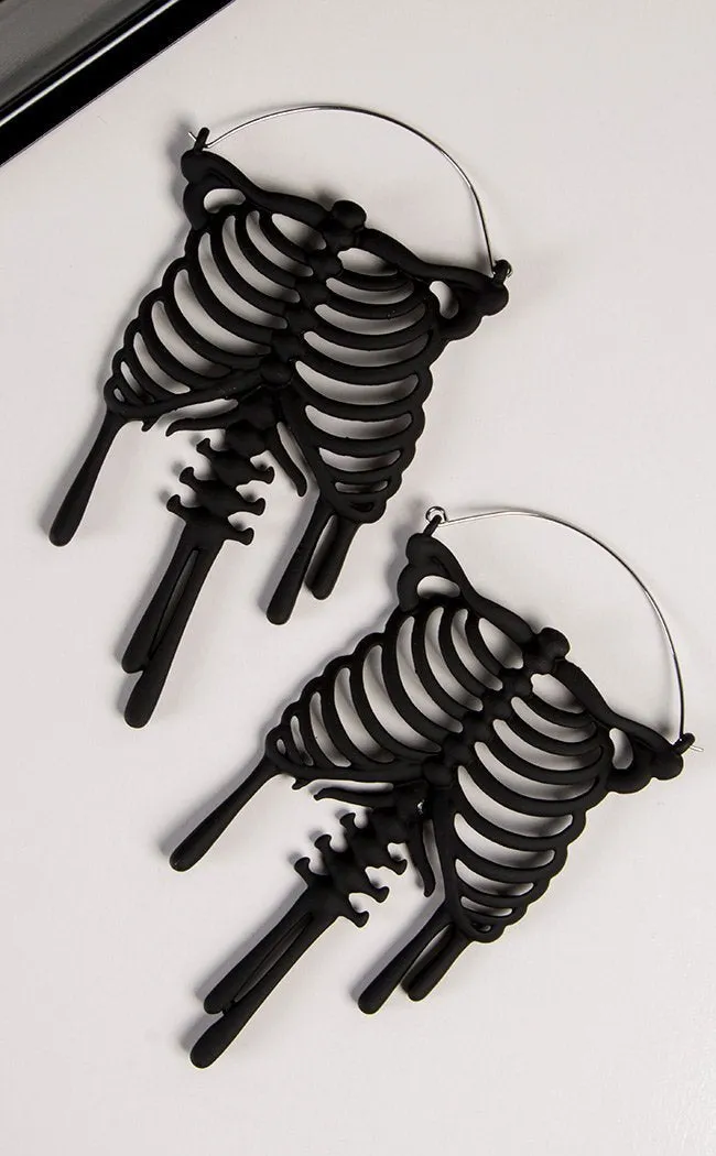 Drip Up Her Bones Plug Hoops | Earrings