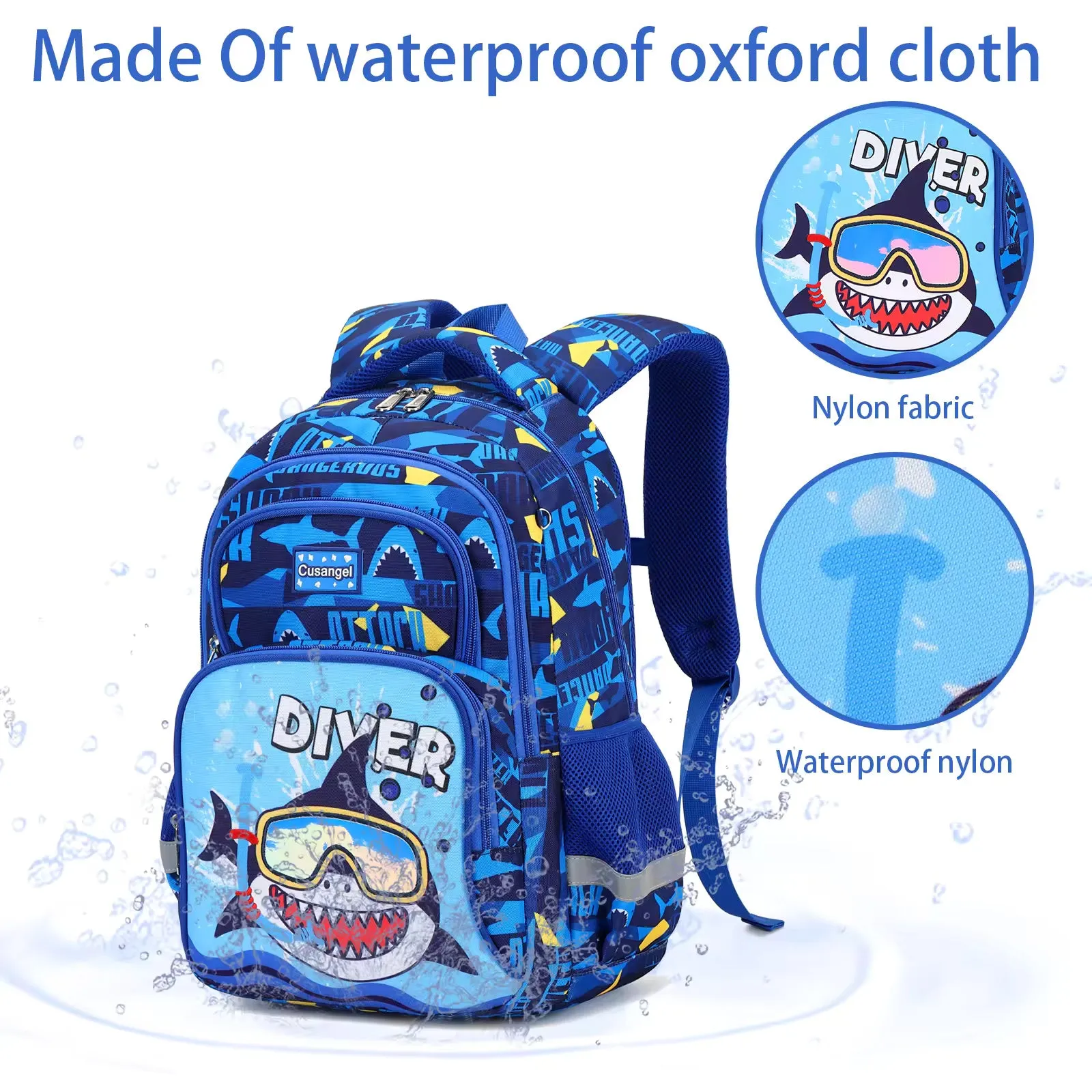 Explorer’s Delight Waterproof School Bag Combo - Backpack, Lunch Bag & Pencil Case