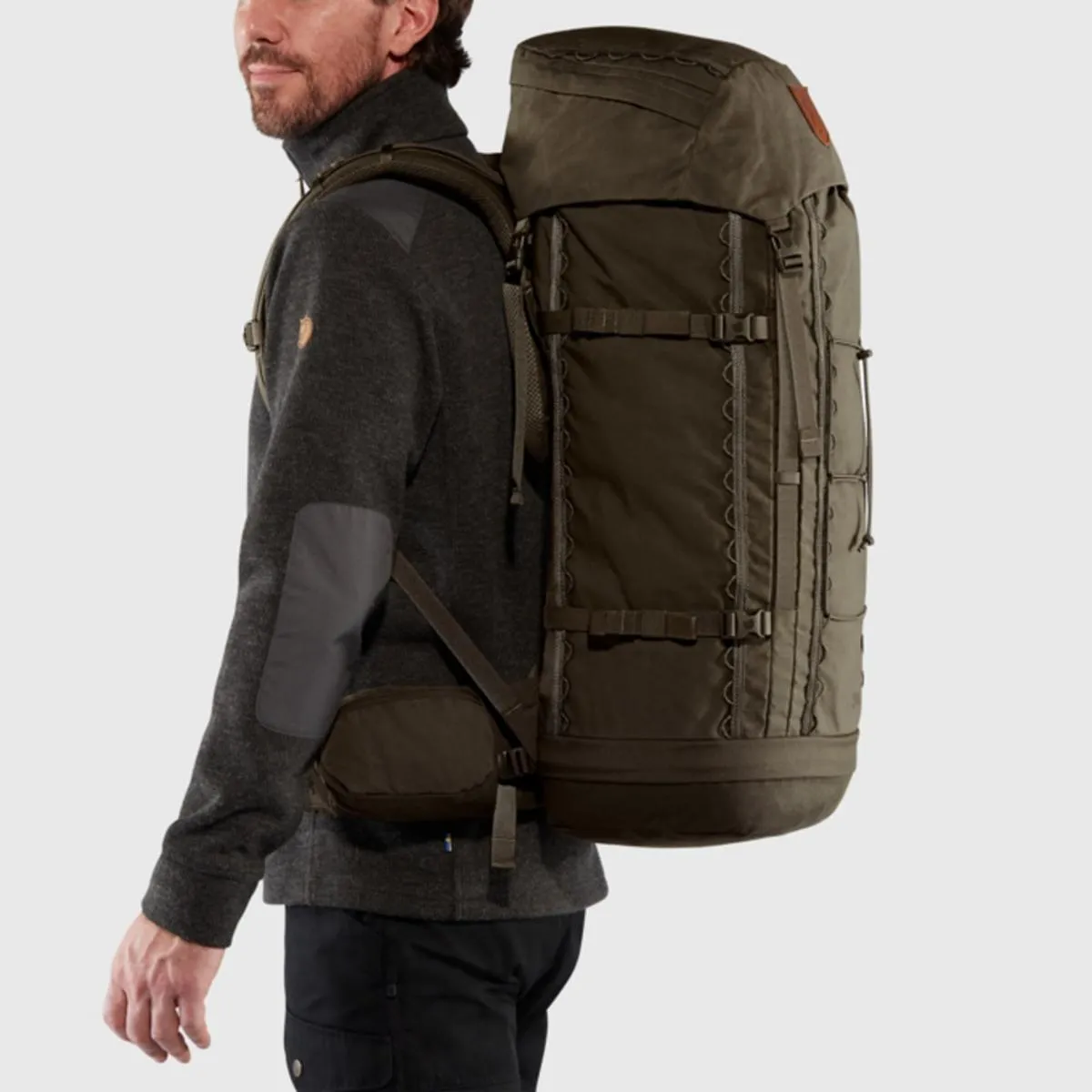 FjallRaven Singi 48L Trekking Backpack - Dark Olive