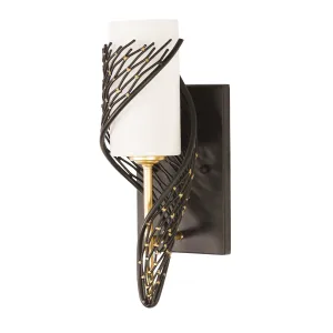 Flow 240K01MBFG 1-Light Wall Sconce - Matte Black/French Gold