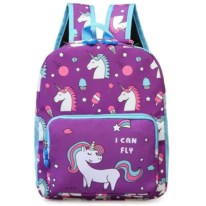 Flying Unicorn Backpack - Purple