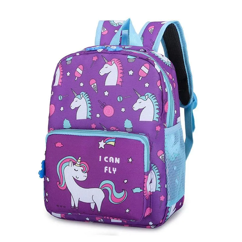 Flying Unicorn Backpack - Purple