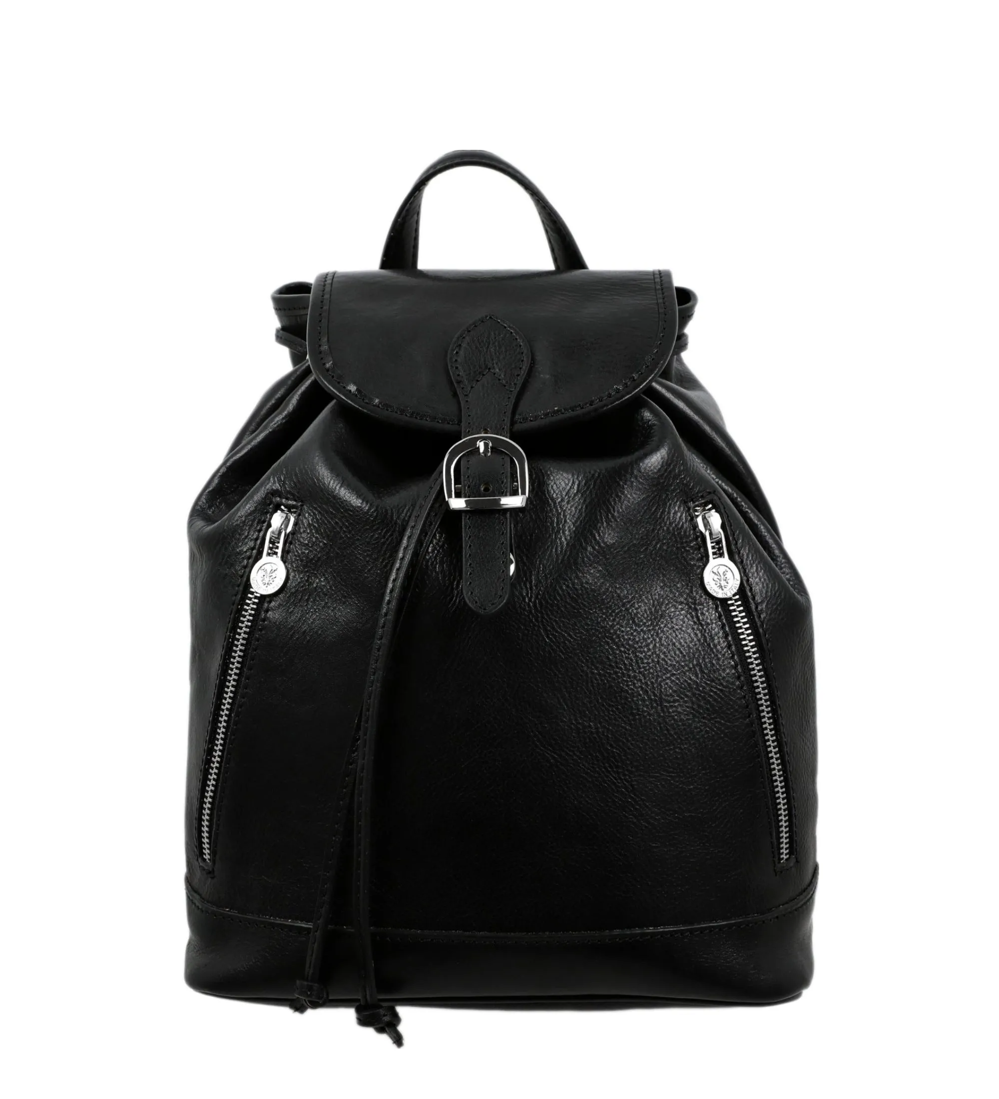 Leather Backpack for Women - White Noise