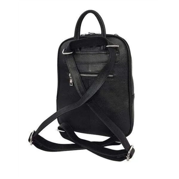 Leather Lockable Backpack by Roma Leathers