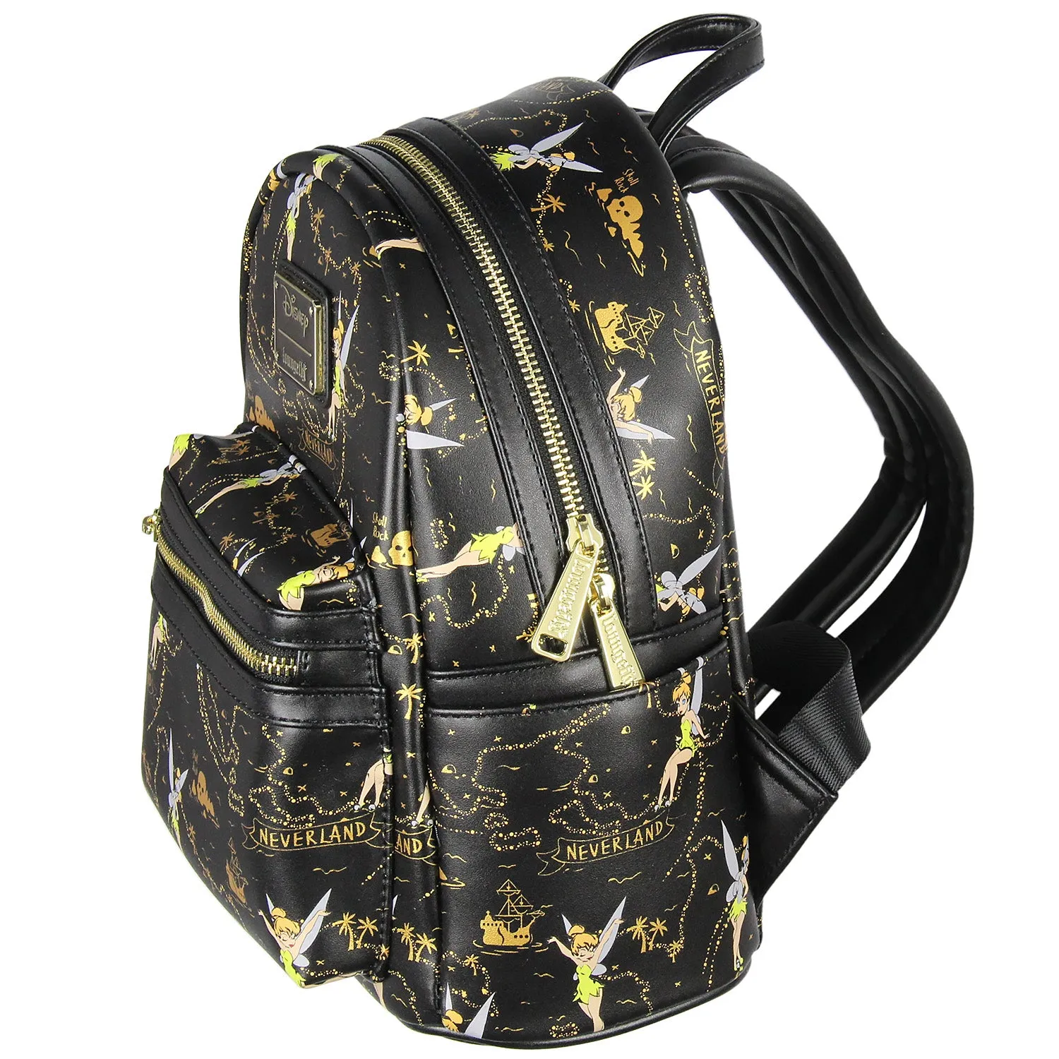 Loungefly Disney Tinkerbell Neverland Treasure Map All-Over Print Mini Backpack