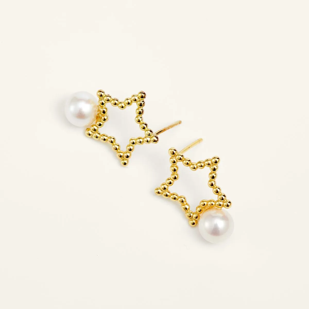 Lucky Star Freshwater Pearl Earrings