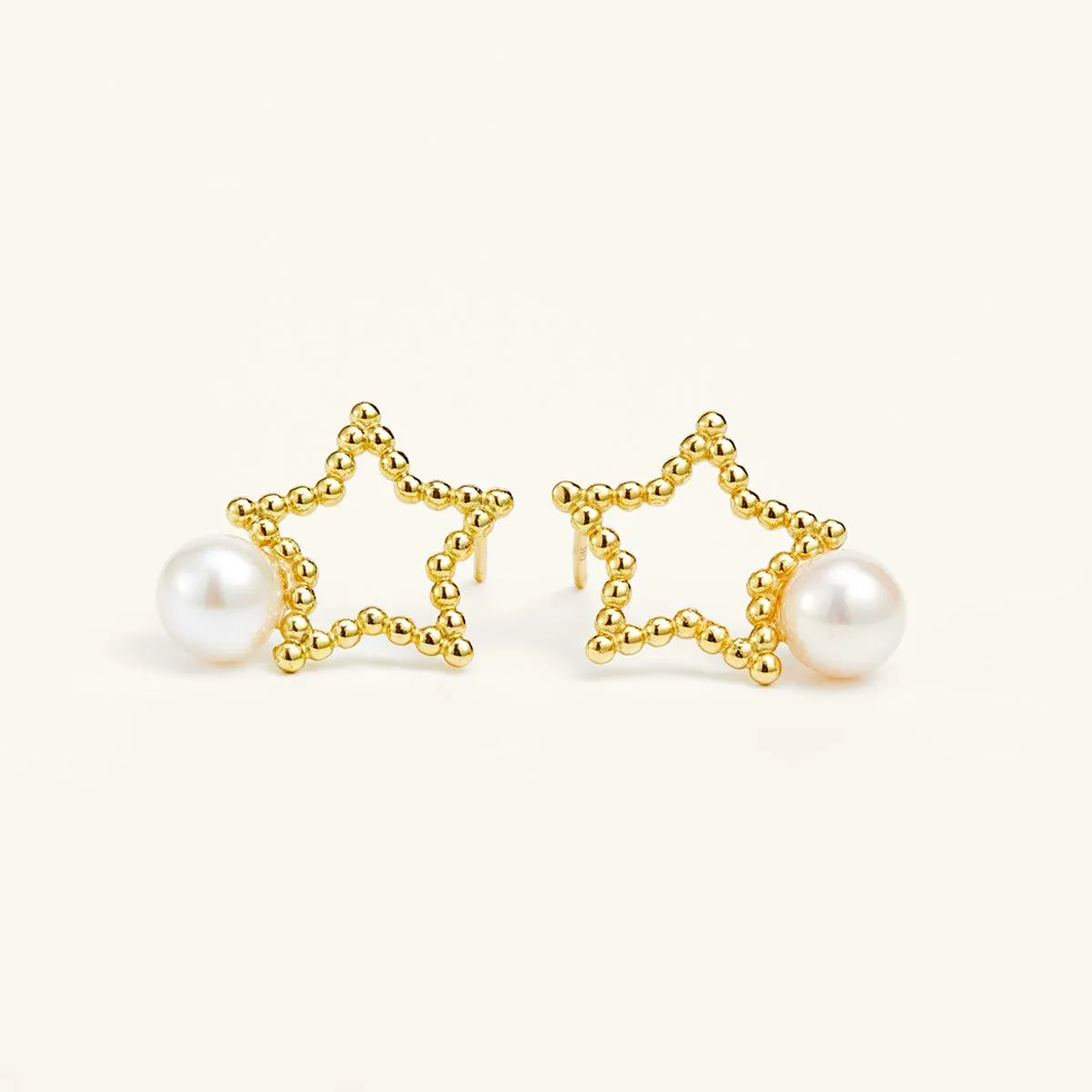 Lucky Star Freshwater Pearl Earrings