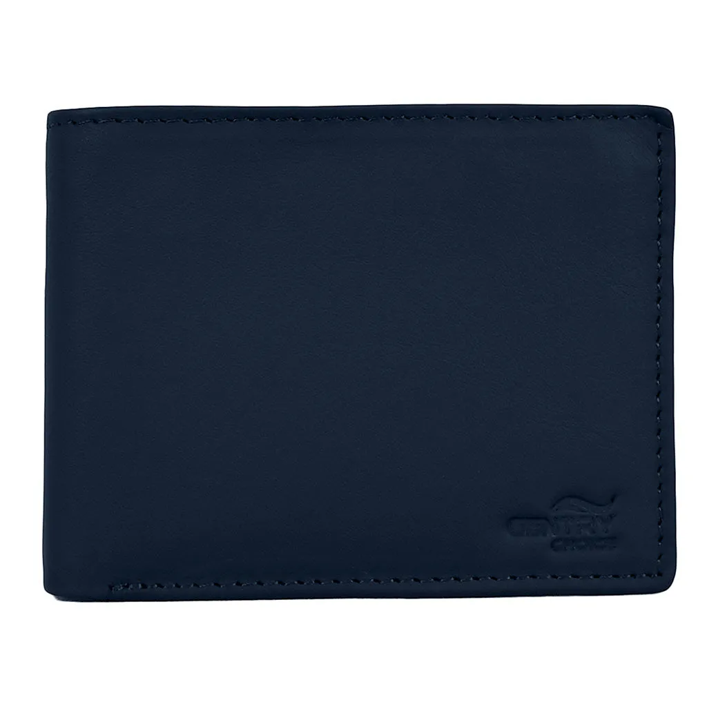 Luxury Leather Wallet Dilemma Navy Blue