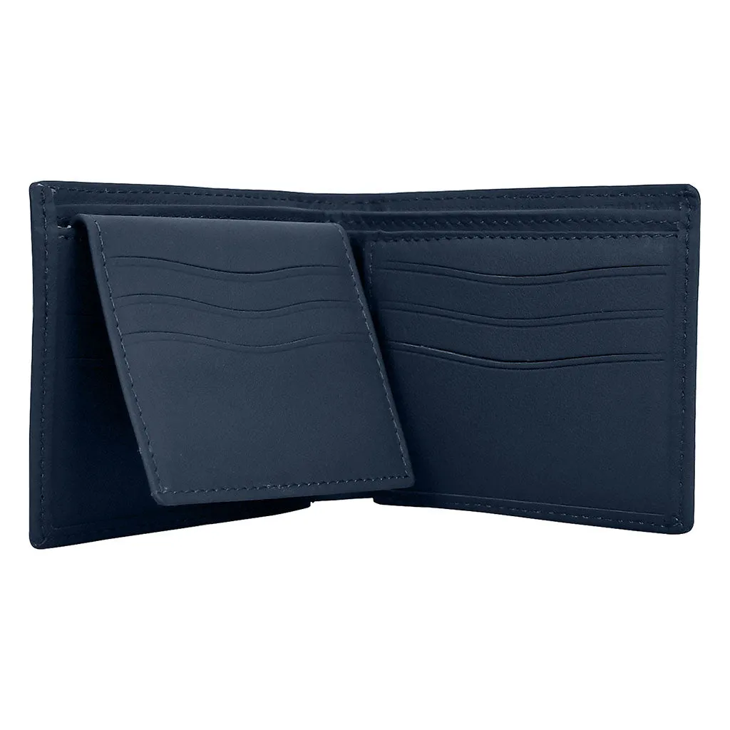 Luxury Leather Wallet Dilemma Navy Blue