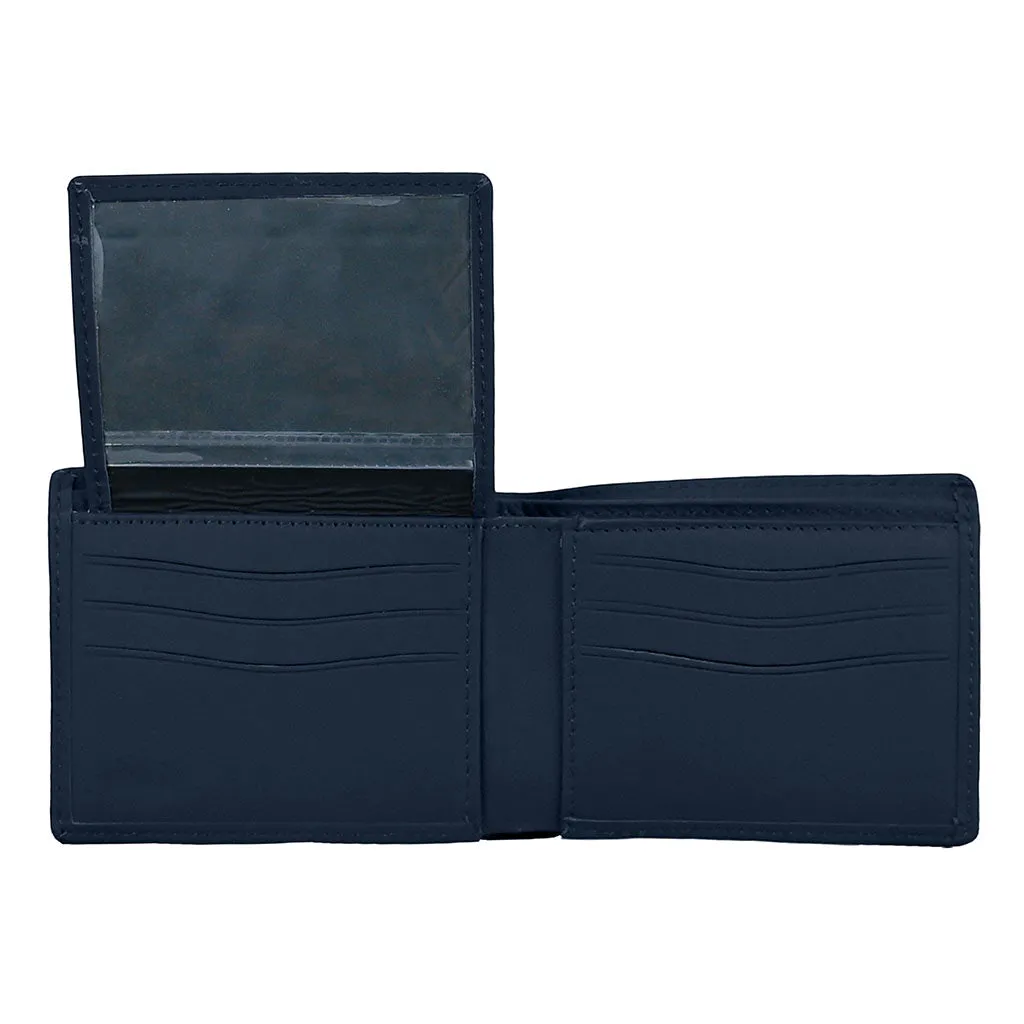 Luxury Leather Wallet Dilemma Navy Blue