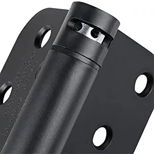 Matte Black Self-Closing 4" x 4" Spring Door Hinge (2-PACK)