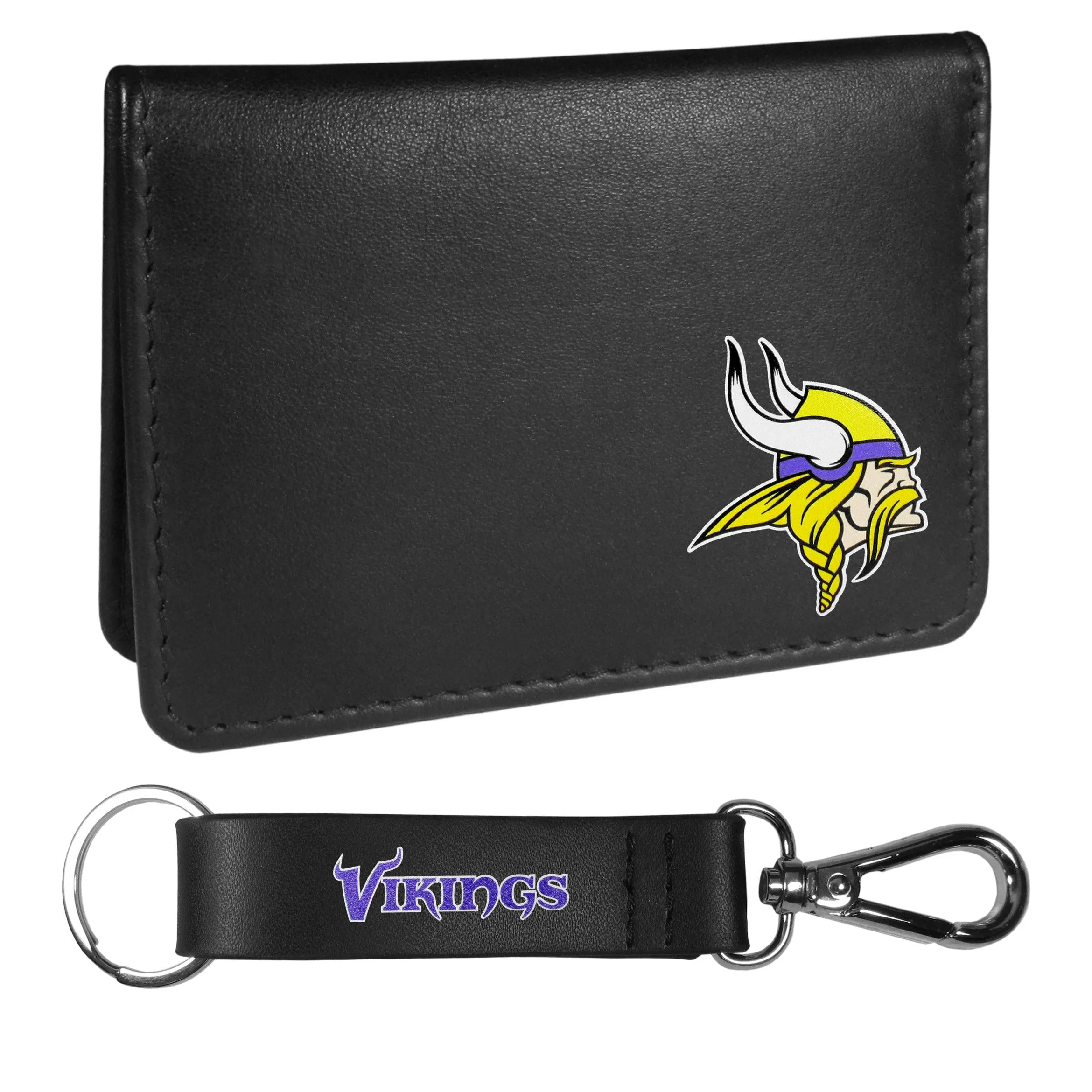 Minnesota Vikings Weekend Bi-fold Wallet & Strap Key Chain