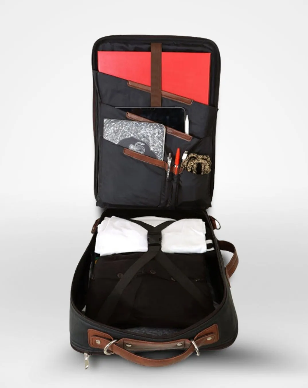 Munich The Perfect Travel Backpack -  (Black and Brown)