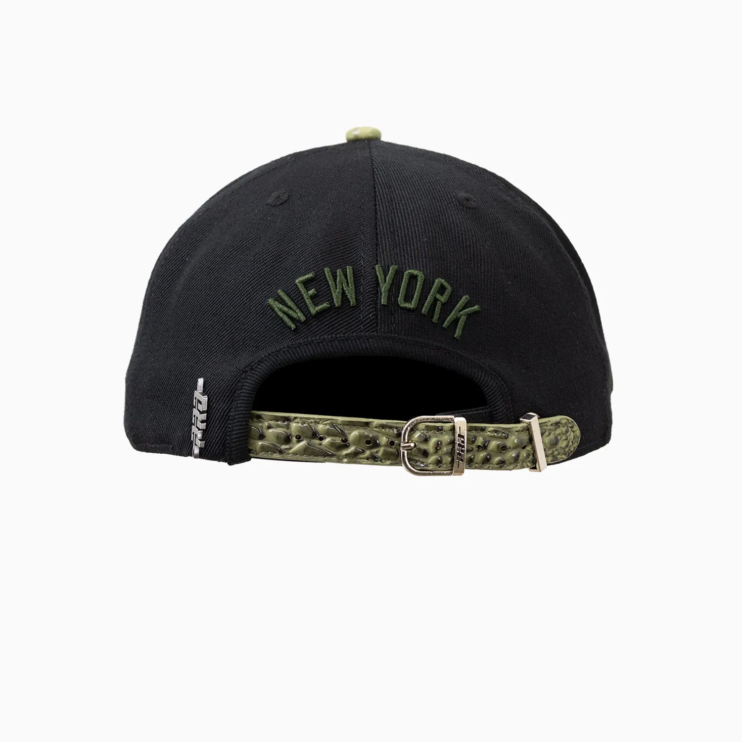 New York Yankees MLB Leather Visor Strapback Hat