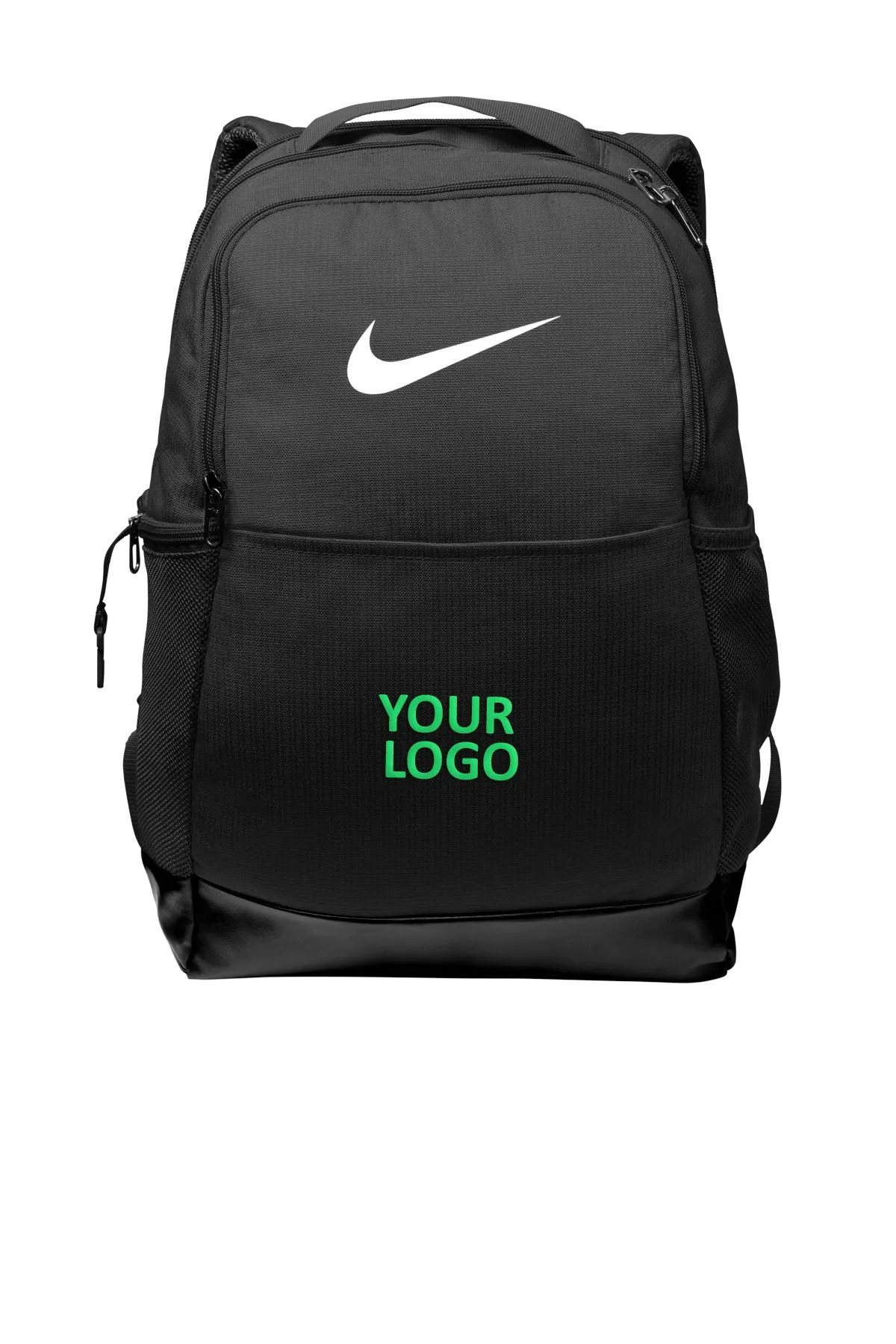 Nike Brasilia Medium Branded Backpacks, Black