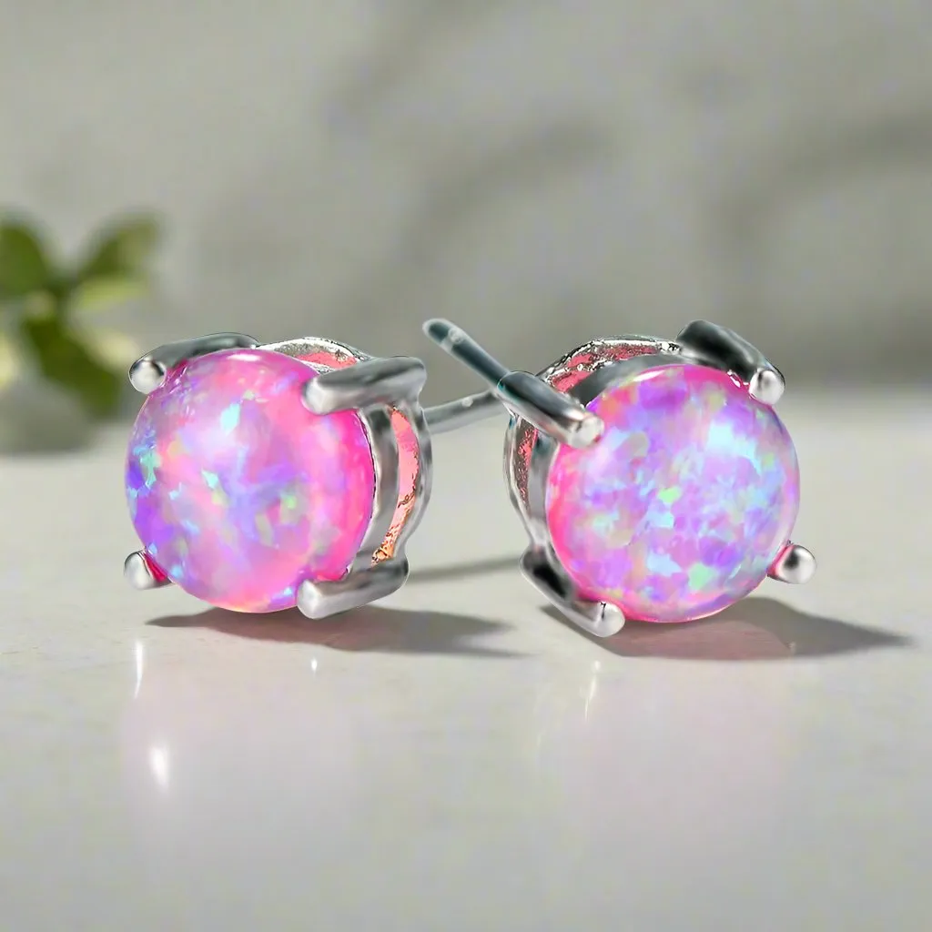 Opal Stud Earrings