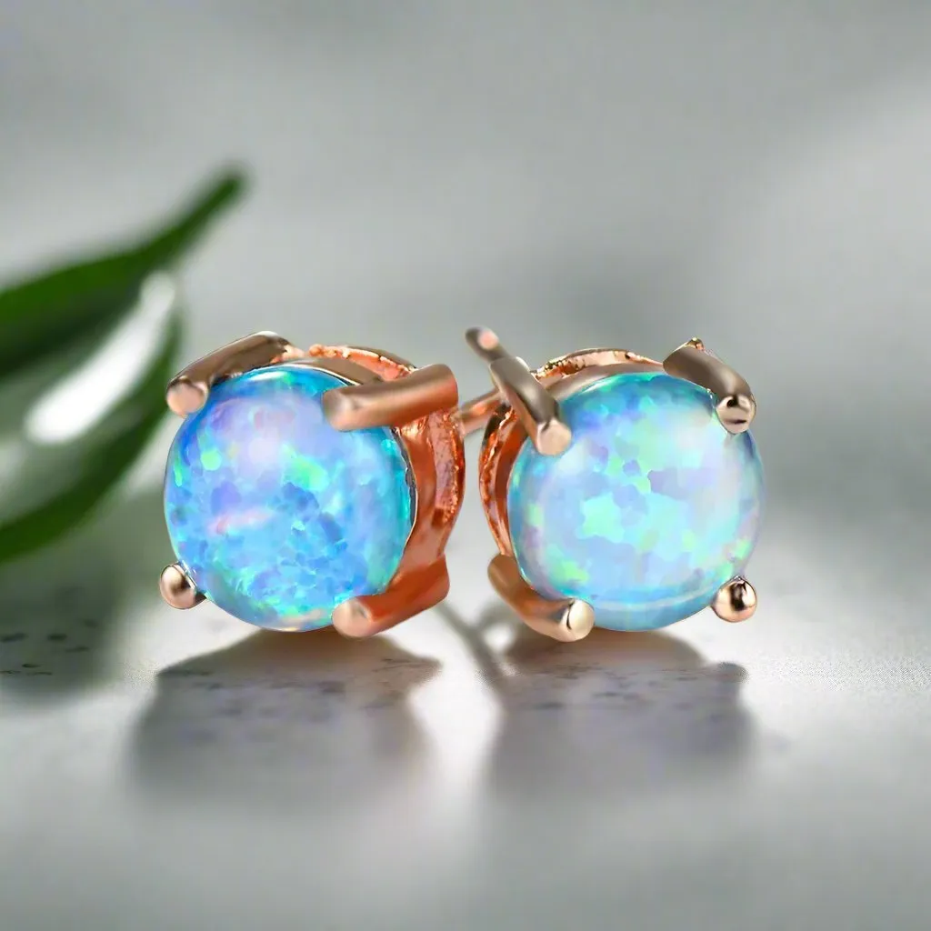 Opal Stud Earrings