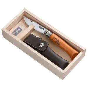 Opinel No.8 Carbon & Sheath Gift Box