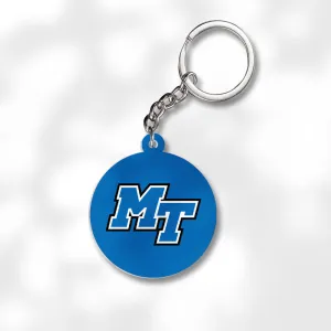 Pack 3 Middle Tennessee State University Keychains