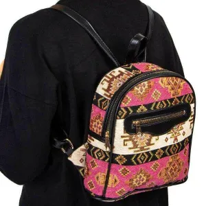 Pink Turkish tribal Travel backpack