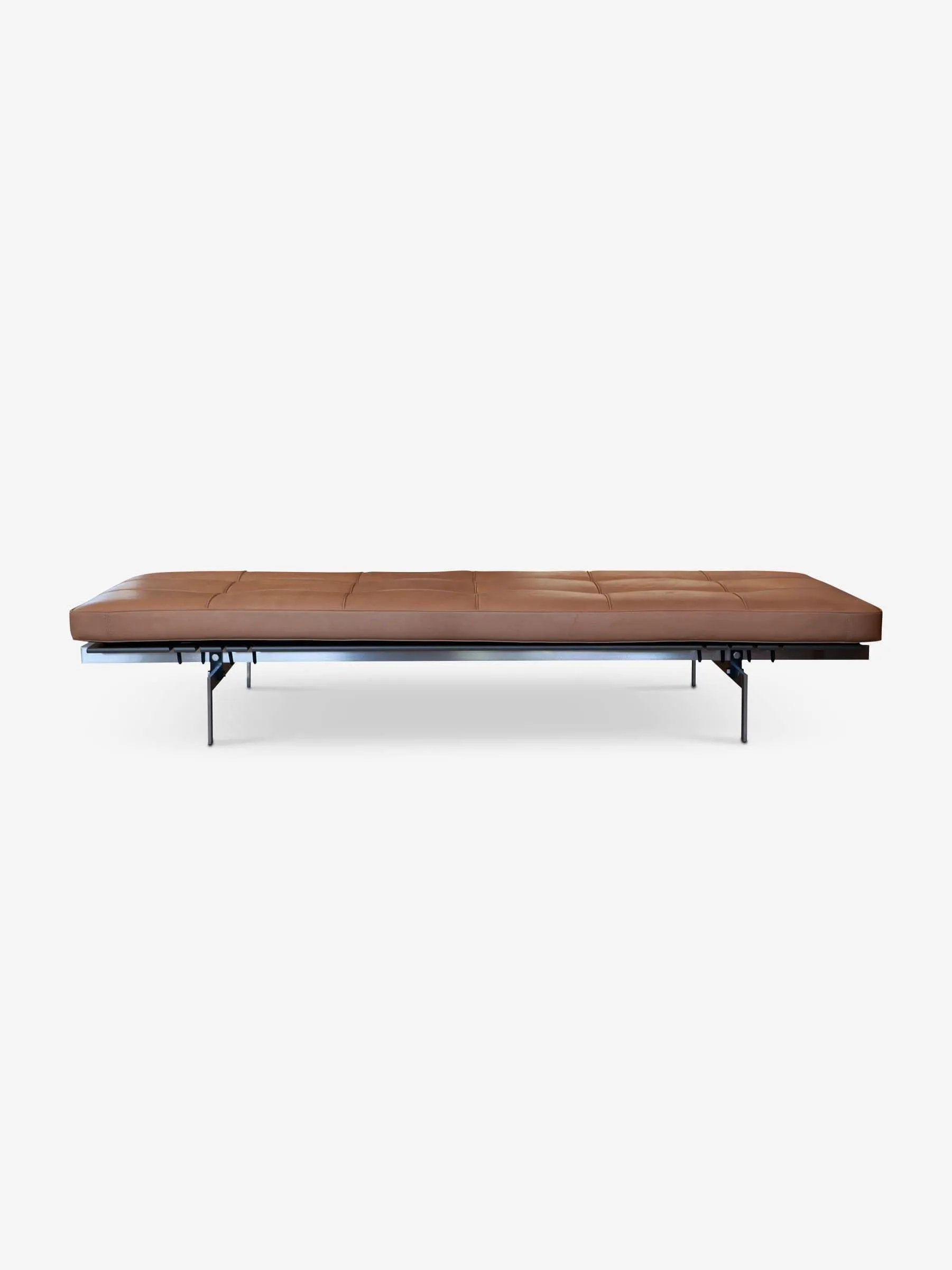 Poul Kjaerholm PK80 Daybed in Rustic Leather by Fritz Hansen