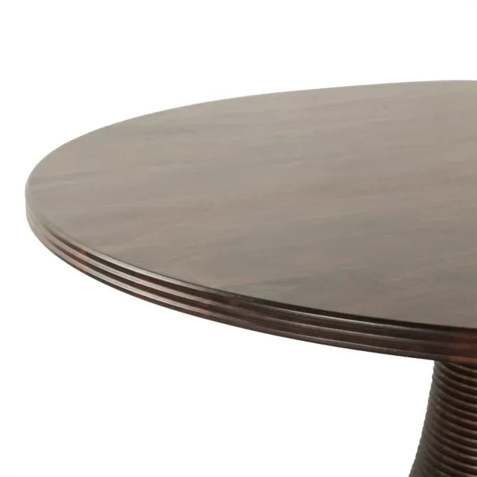 Provence 54" Round Dining Table in Dark Sienna