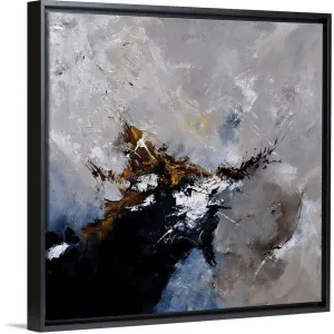 "Abstract 8831802" Black Float Frame Canvas Art