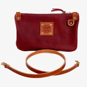 RTS- Micro Messenger Bag in Merlot