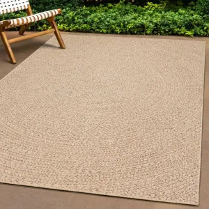 Rug 160x230 cm Jute Look Indoor and Outdoor