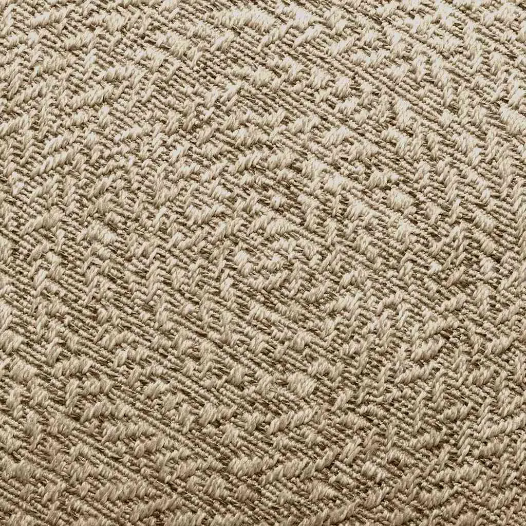 Rug ZIZUR Beige 80x200 cm Jute Look Indoor and Outdoor