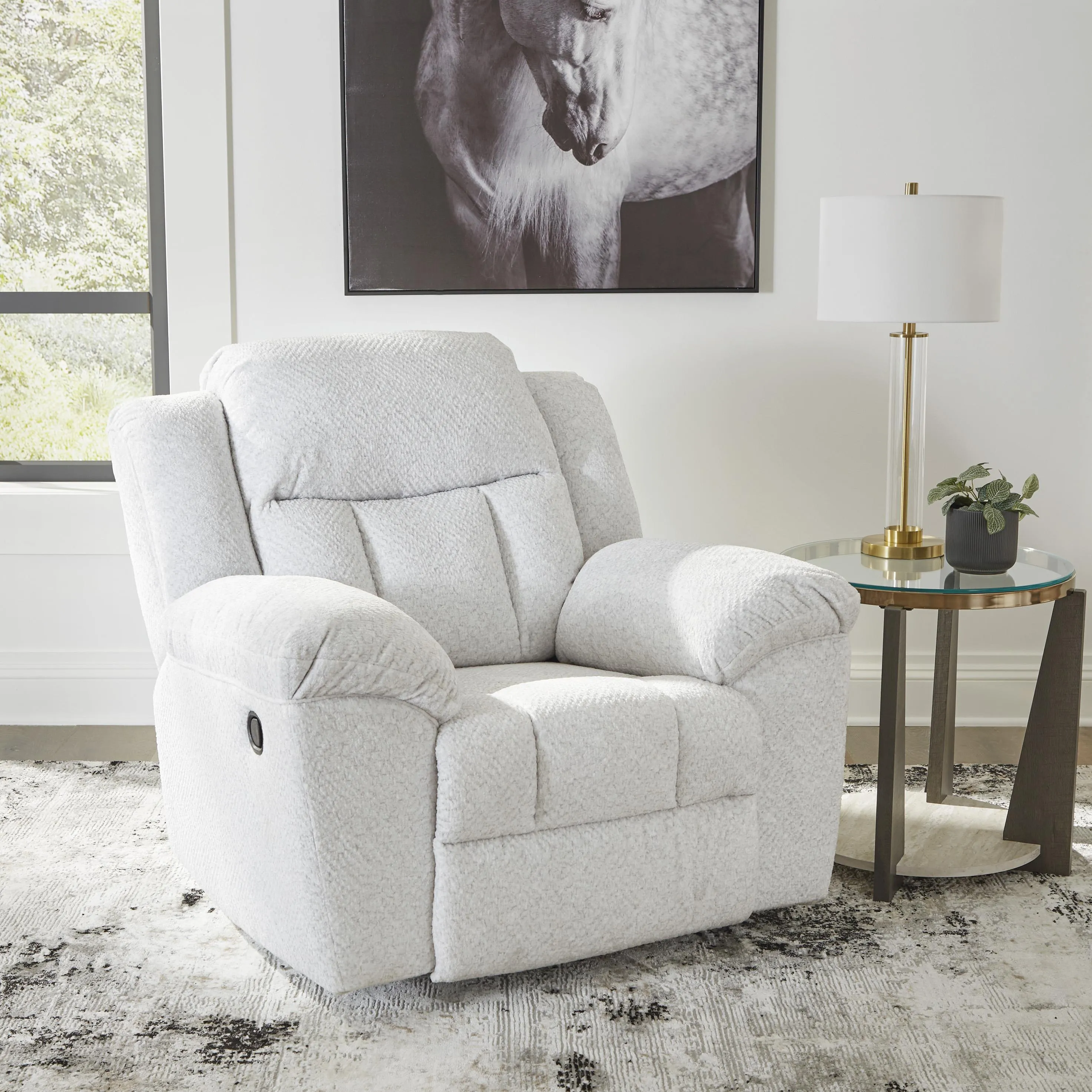 Signature Design by Ashley Frohn Rocker Fabric Recliner 3740525