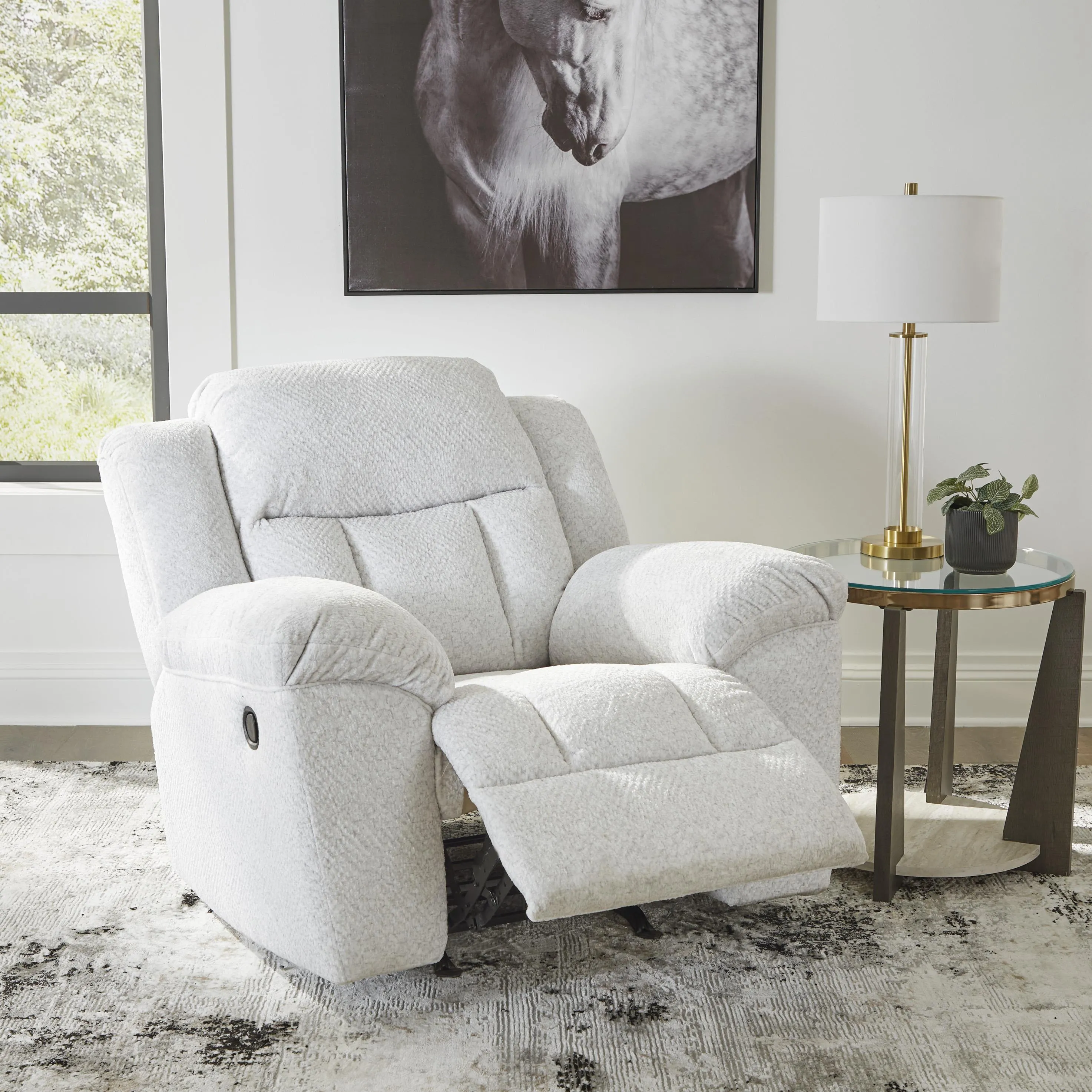 Signature Design by Ashley Frohn Rocker Fabric Recliner 3740525