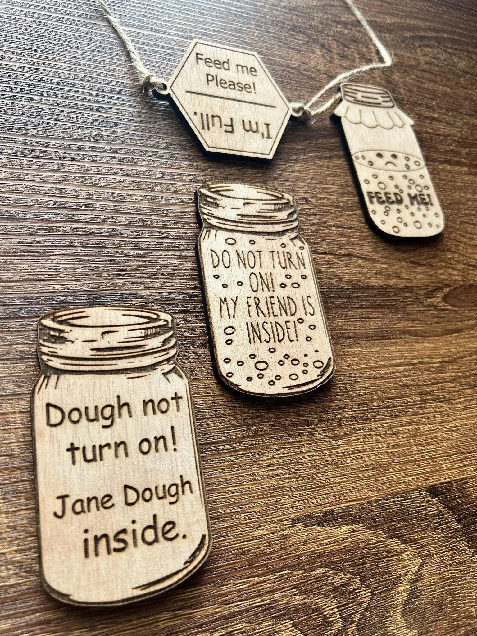 Sourdough Fun magnets and Jar Markers - Custom made - Personalized- Funny Sourdough Items- Oven magnet reminder